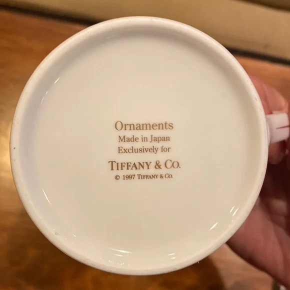 RARE! New Tiffany & Co. Cup Mug 1997 Ornaments Pattern Vintage Christmas Classic - Picture 9 of 10